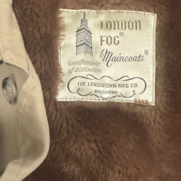 London Fog Brown Fleece Lining - Picture 3 of 14